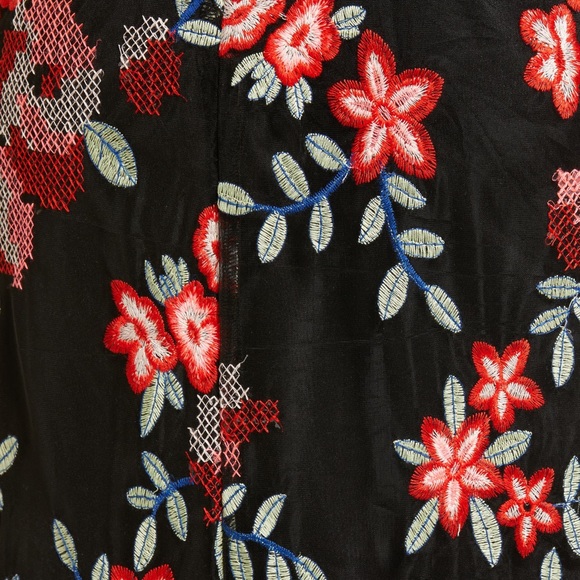 NWT Sam Edelman Floral Embroidered Mesh Sheath Dress - Picture 5 of 9